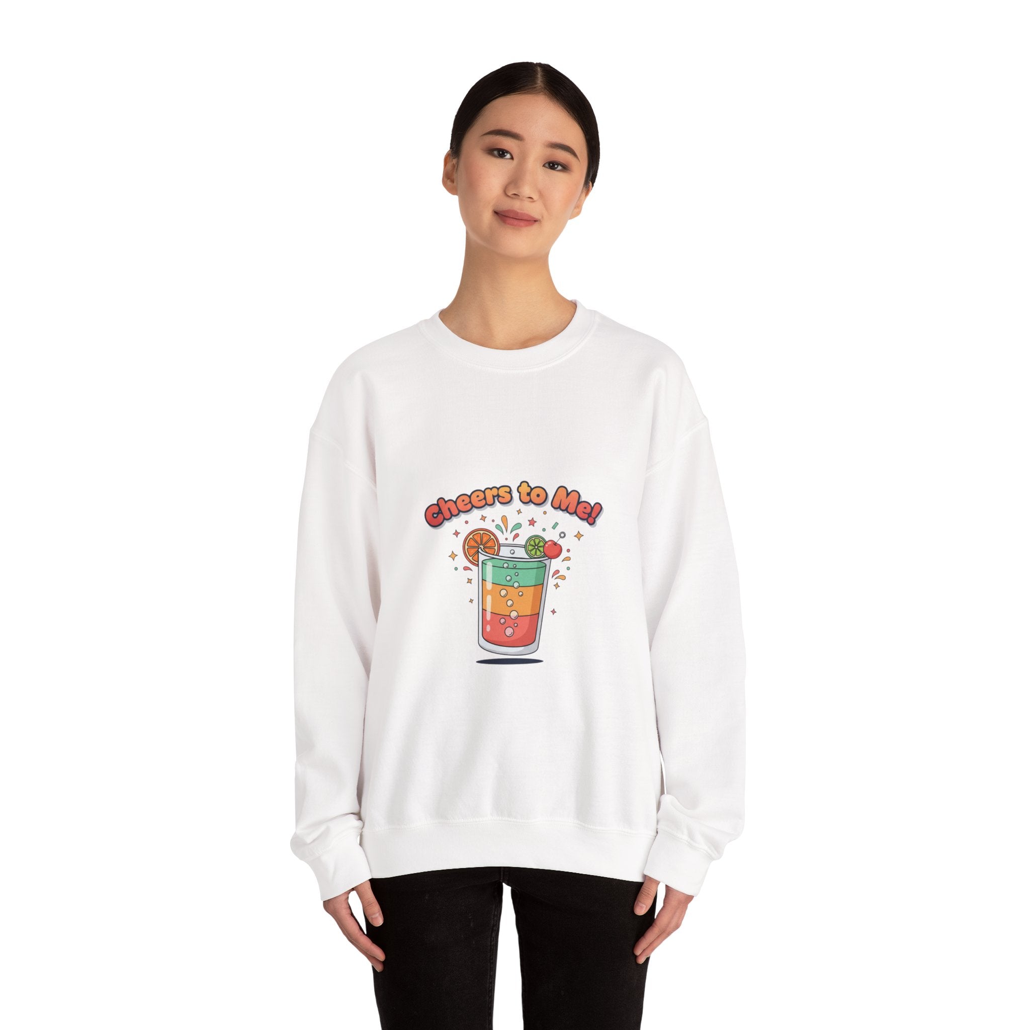 Cheers To Me Mocktail Sweatshirt | Dry January, Sober Curious