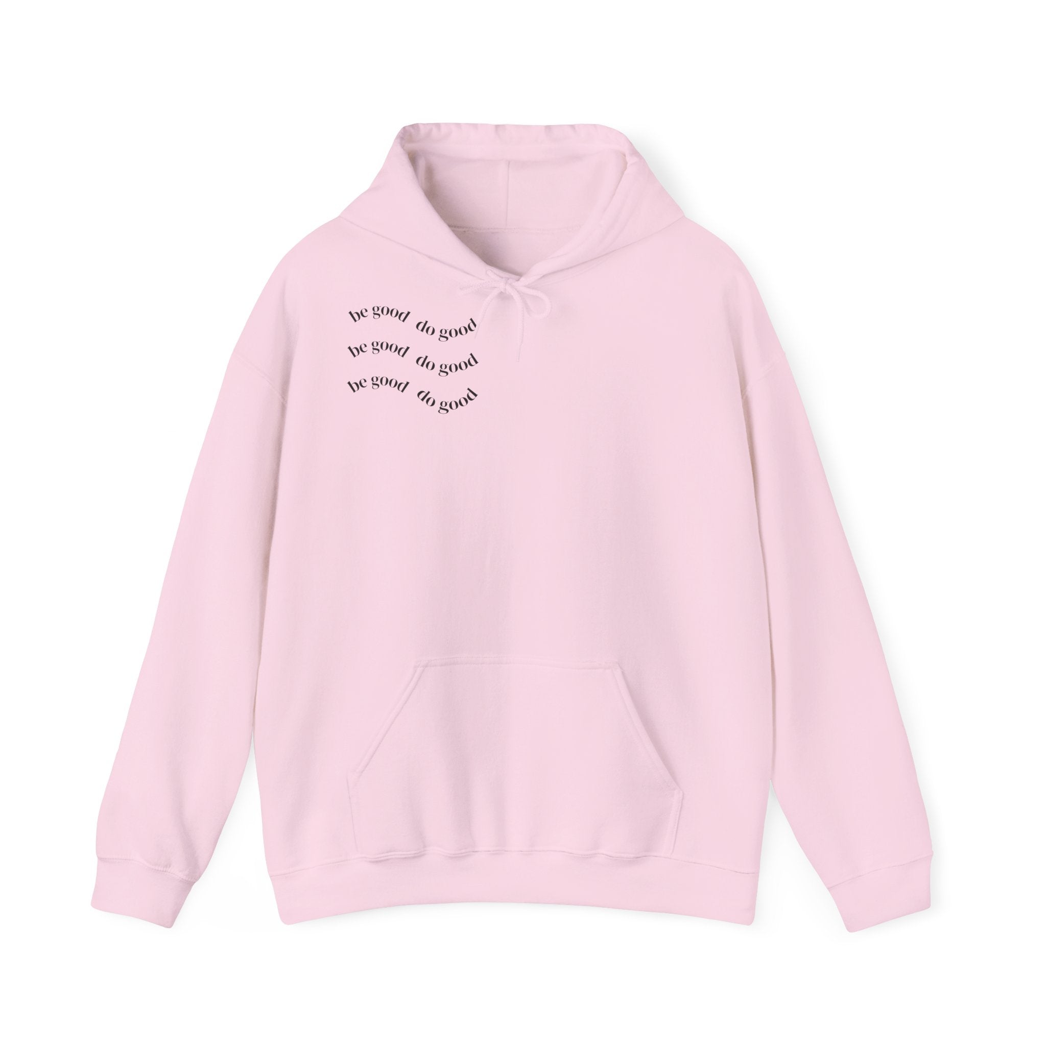 Minimalist 'be brave, be kind, be yourself' Chest Hoodie — Inspirational Comfort Sweatshirt
