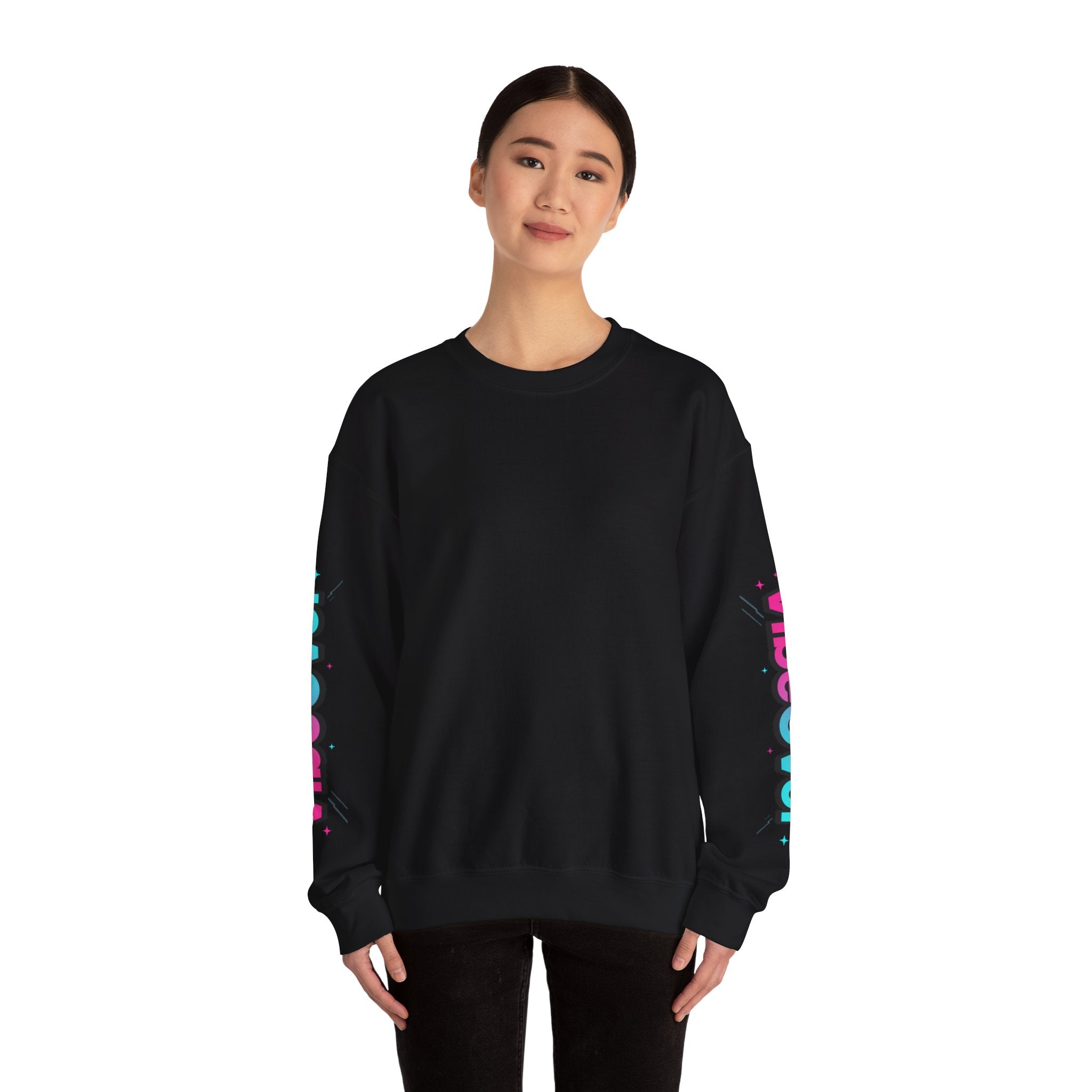 VibeOver Retro Logo Crewneck Sweatshirt