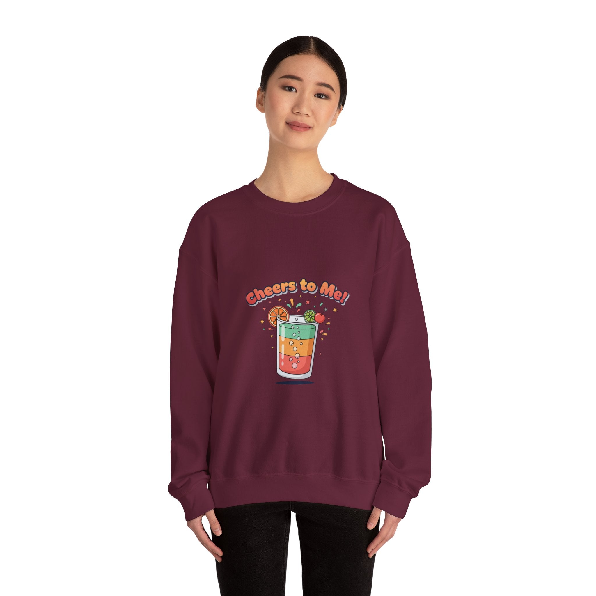 Cheers To Me Mocktail Sweatshirt | Dry January, Sober Curious