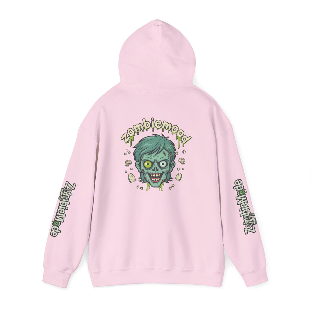 Zombie Head Hoodie — 'zombie mood' Graphic Pullover