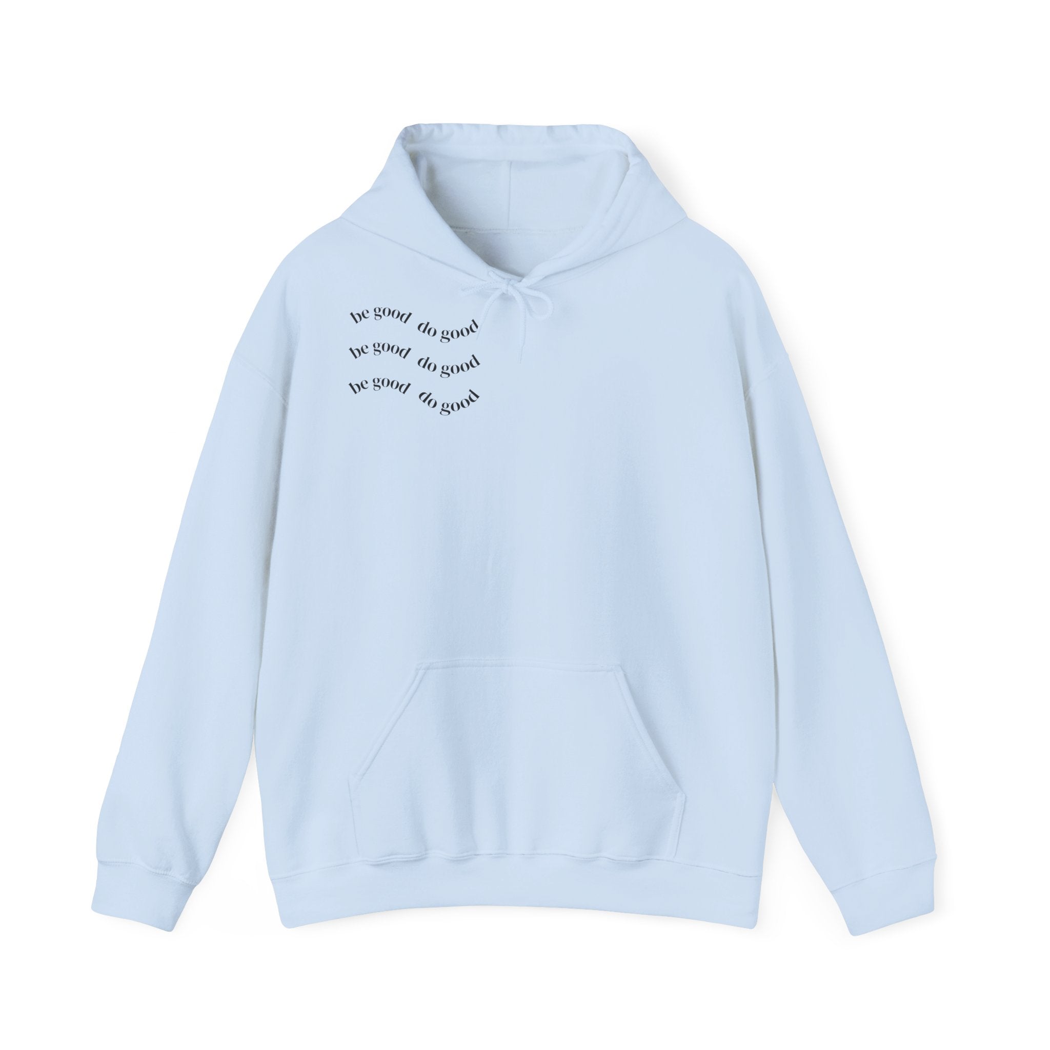Minimalist 'be brave, be kind, be yourself' Chest Hoodie — Inspirational Comfort Sweatshirt
