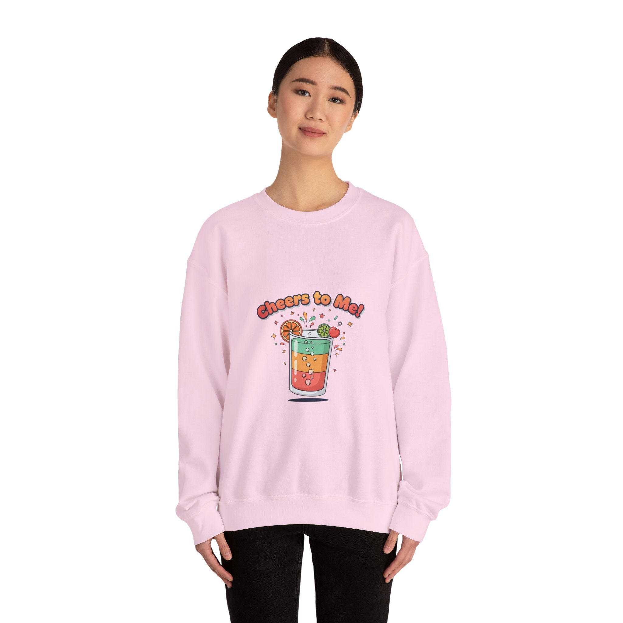 Cheers To Me Mocktail Sweatshirt | Dry January, Sober Curious