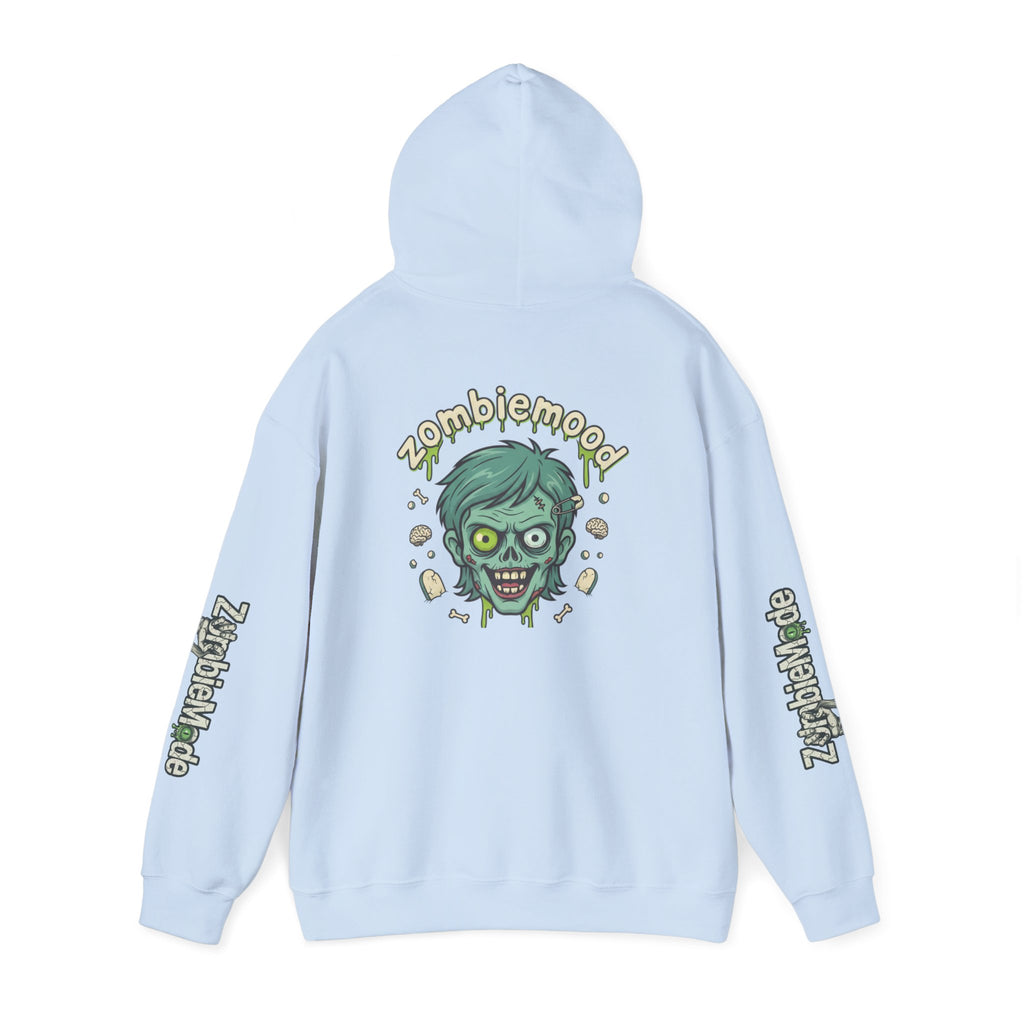 Zombie Head Hoodie — 'zombie mood' Graphic Pullover
