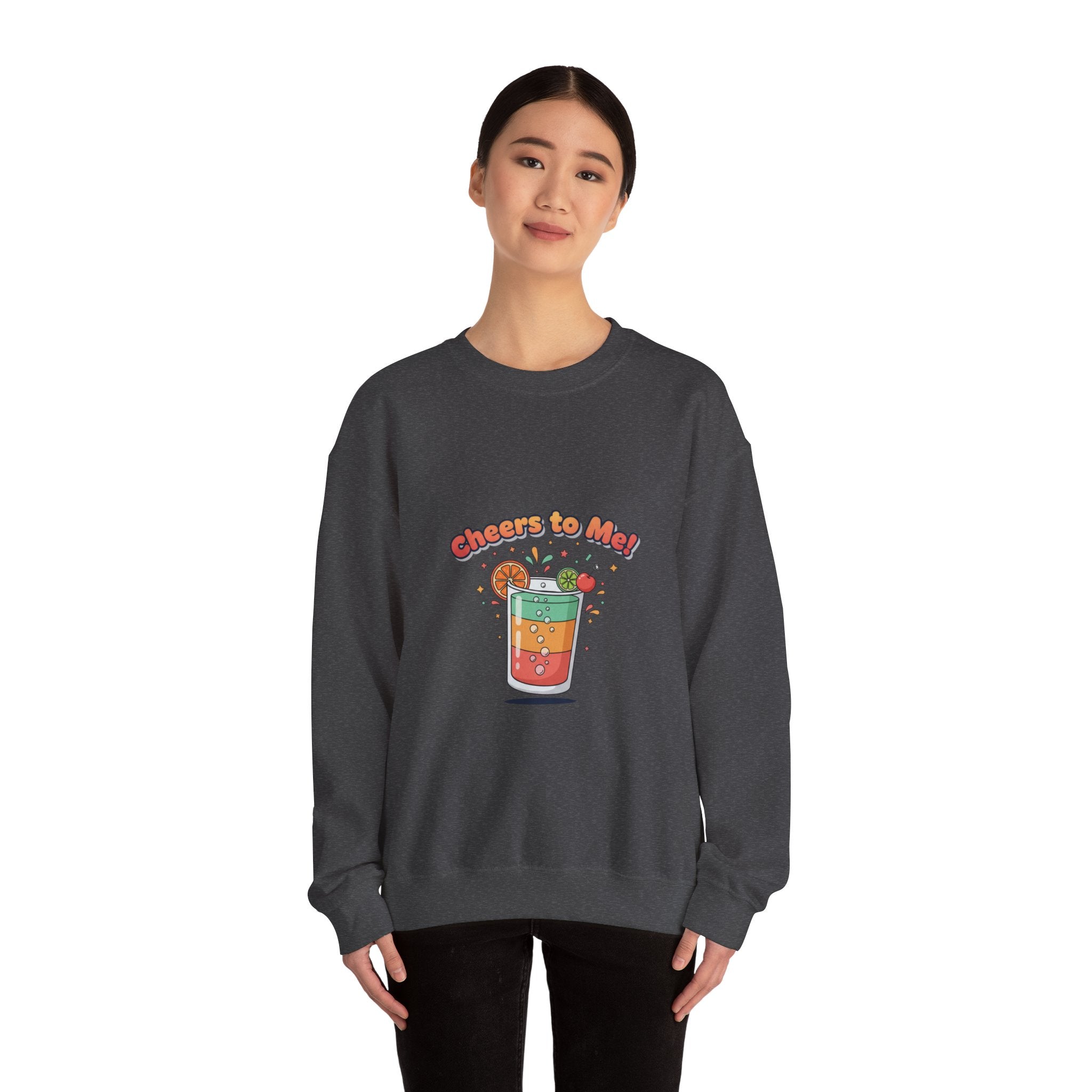 Cheers To Me Mocktail Sweatshirt | Dry January, Sober Curious
