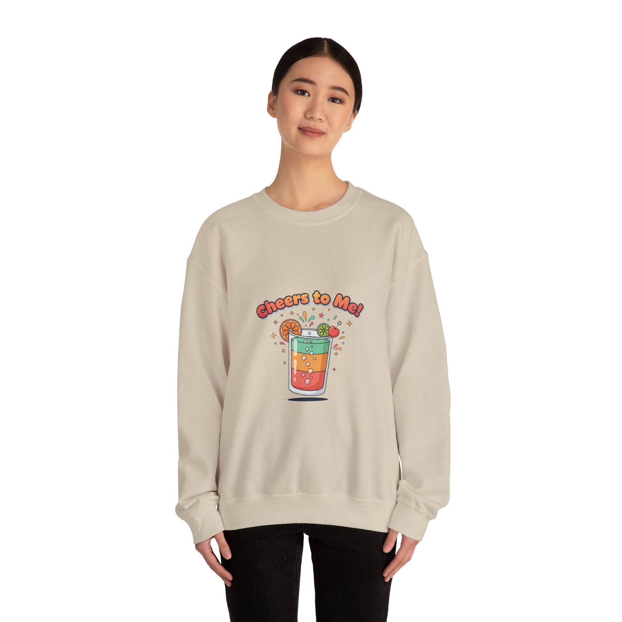 Cheers To Me Mocktail Sweatshirt | Dry January, Sober Curious