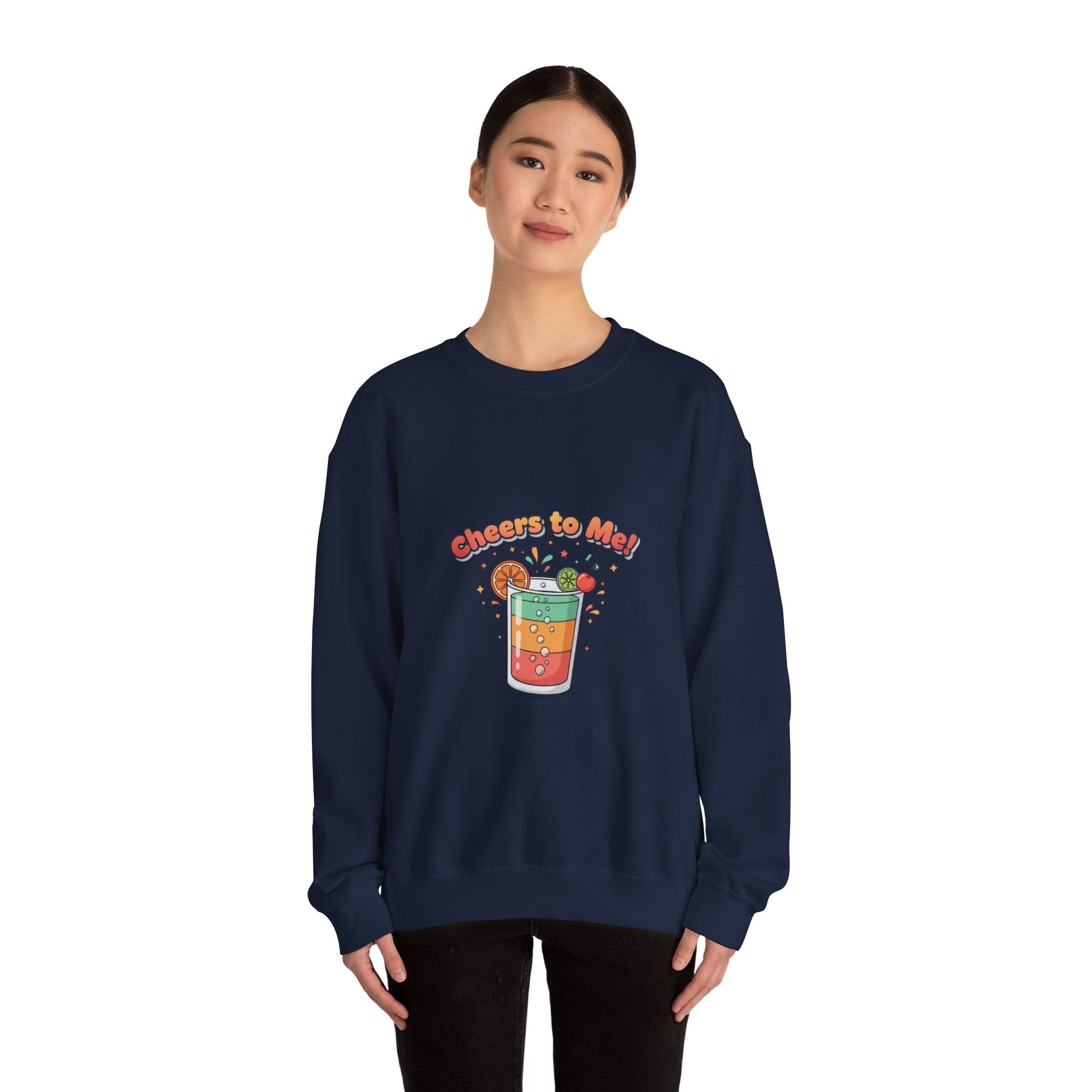 Cheers To Me Mocktail Sweatshirt | Dry January, Sober Curious