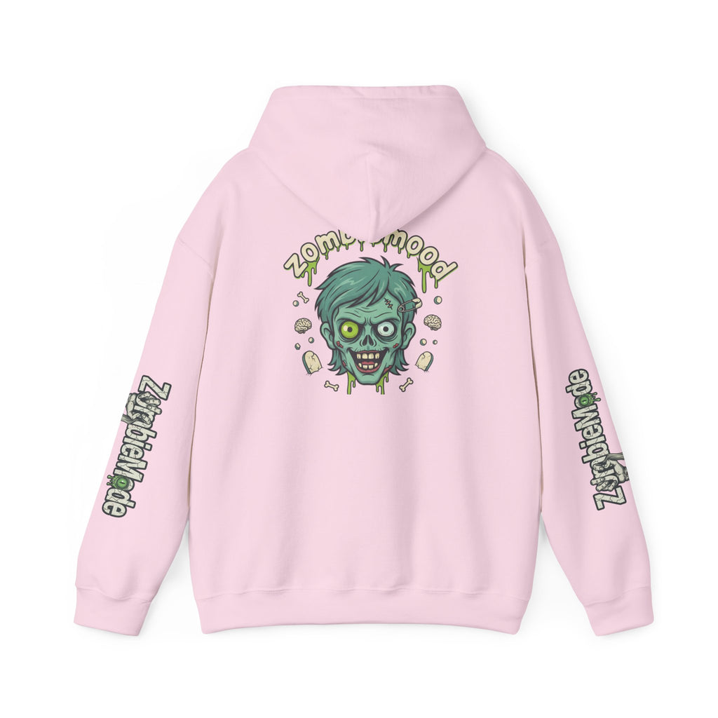 Zombie Head Hoodie — 'zombie mood' Graphic Pullover