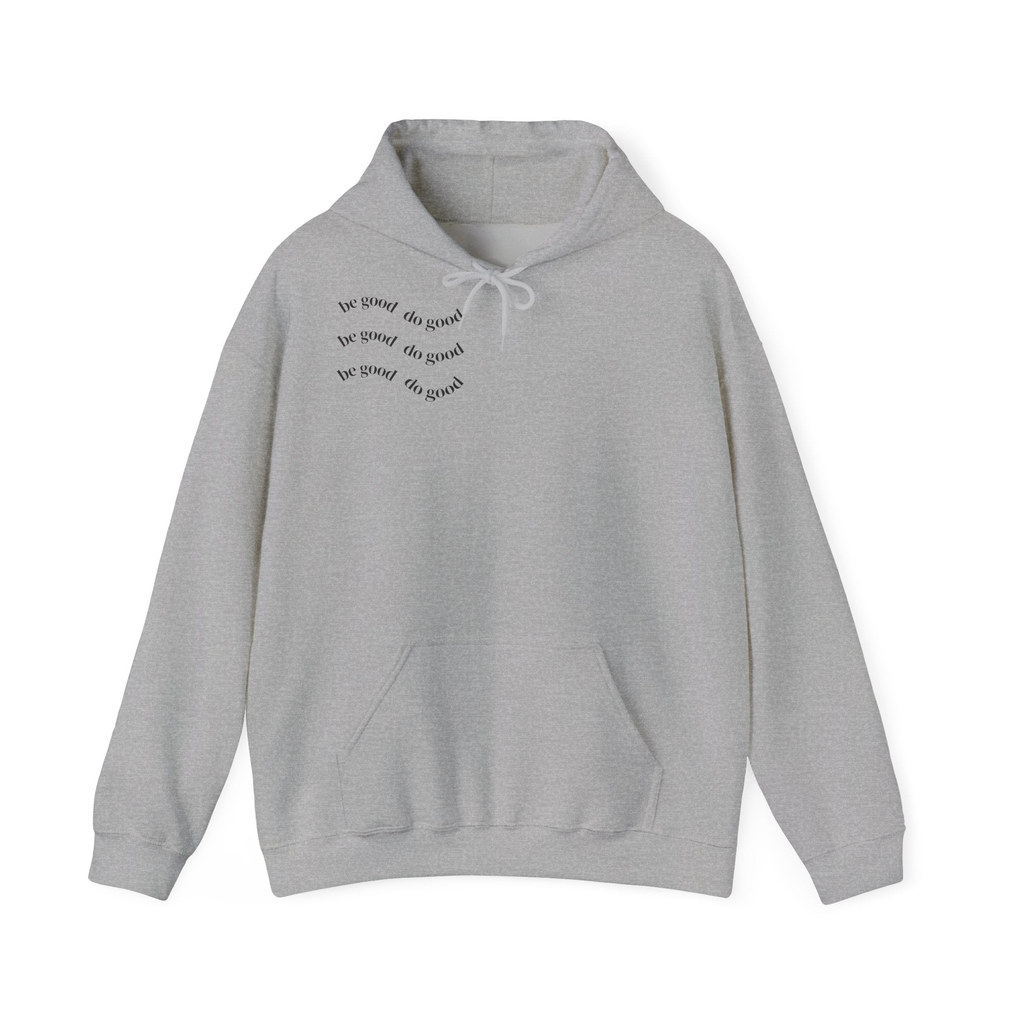 Minimalist 'be brave, be kind, be yourself' Chest Hoodie — Inspirational Comfort Sweatshirt