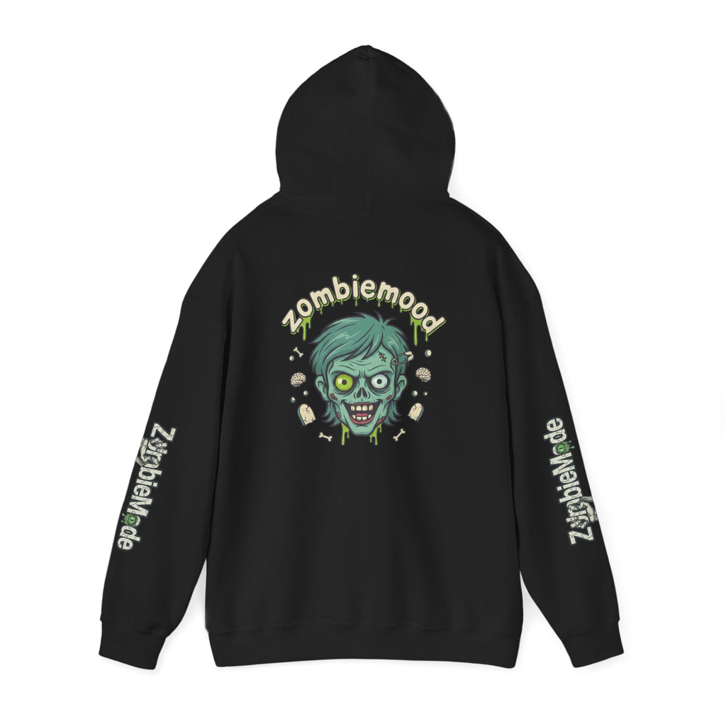 Zombie Head Hoodie — 'zombie mood' Graphic Pullover