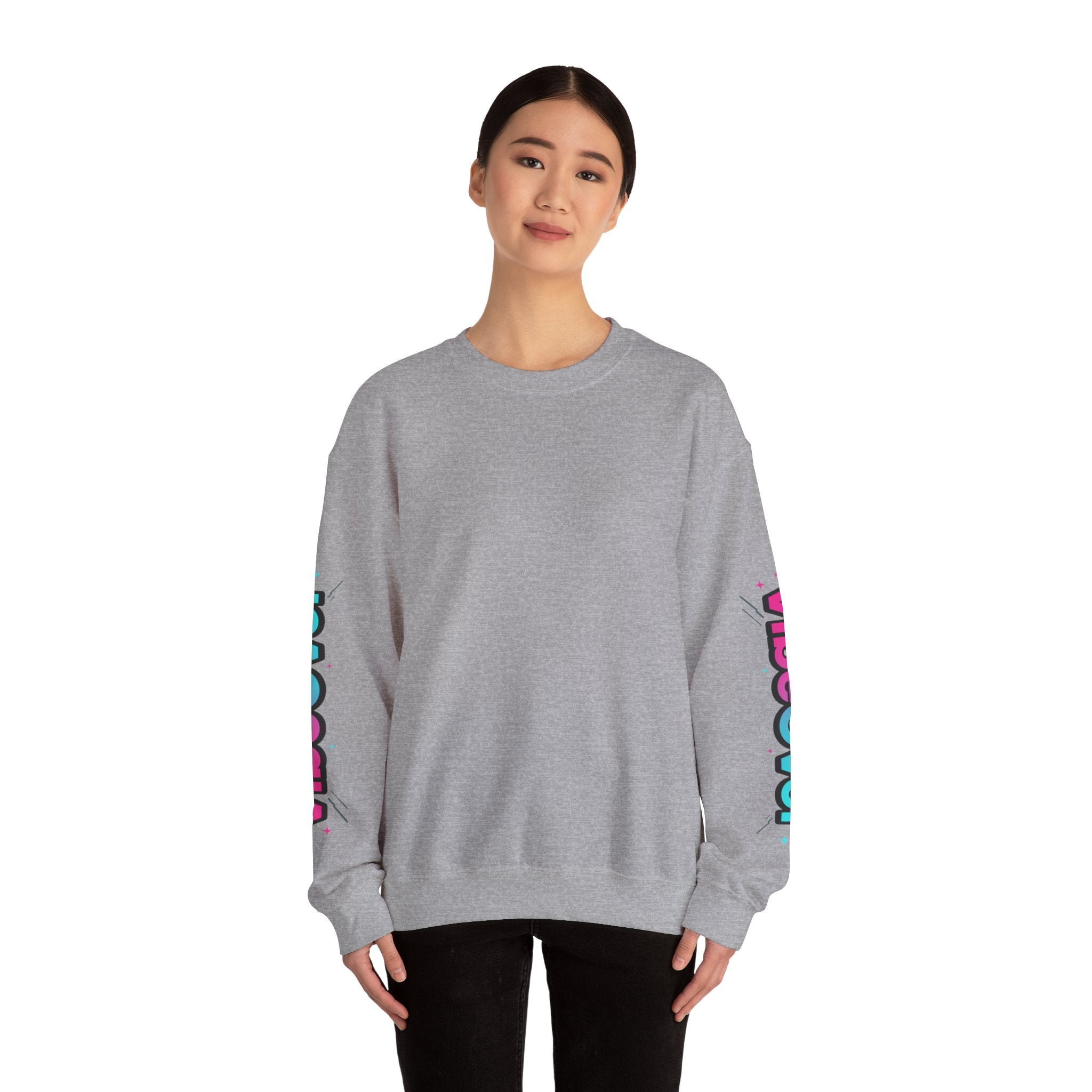VibeOver Retro Logo Crewneck Sweatshirt