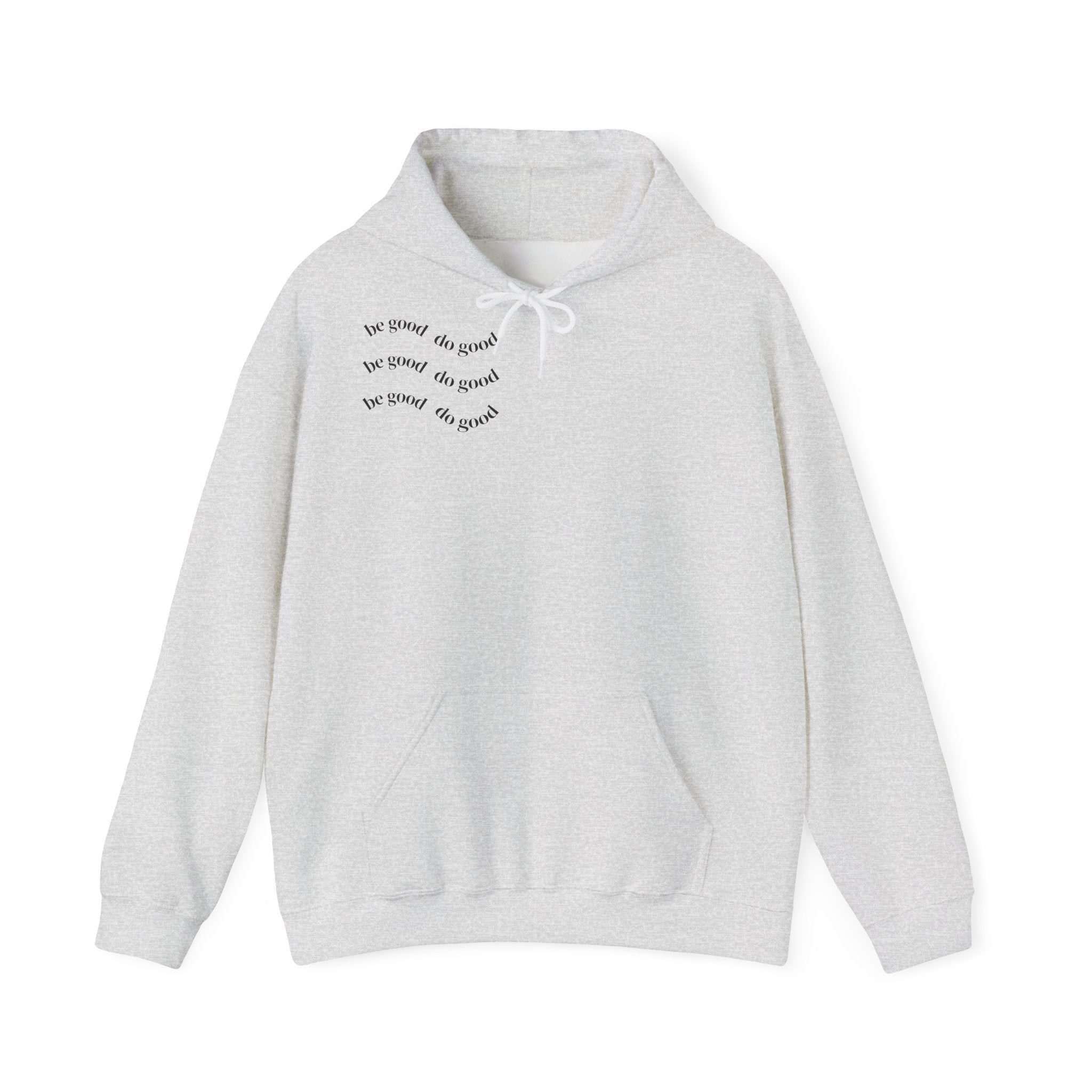 Minimalist 'be brave, be kind, be yourself' Chest Hoodie — Inspirational Comfort Sweatshirt